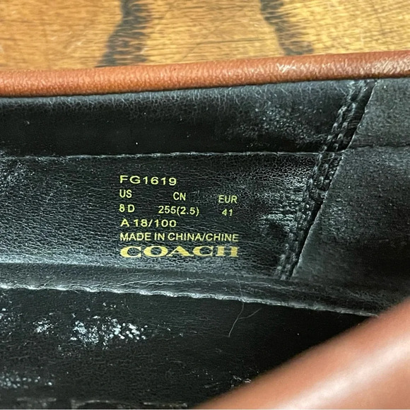 Mens coach driving loafers size 8 - Picture 4 of 5